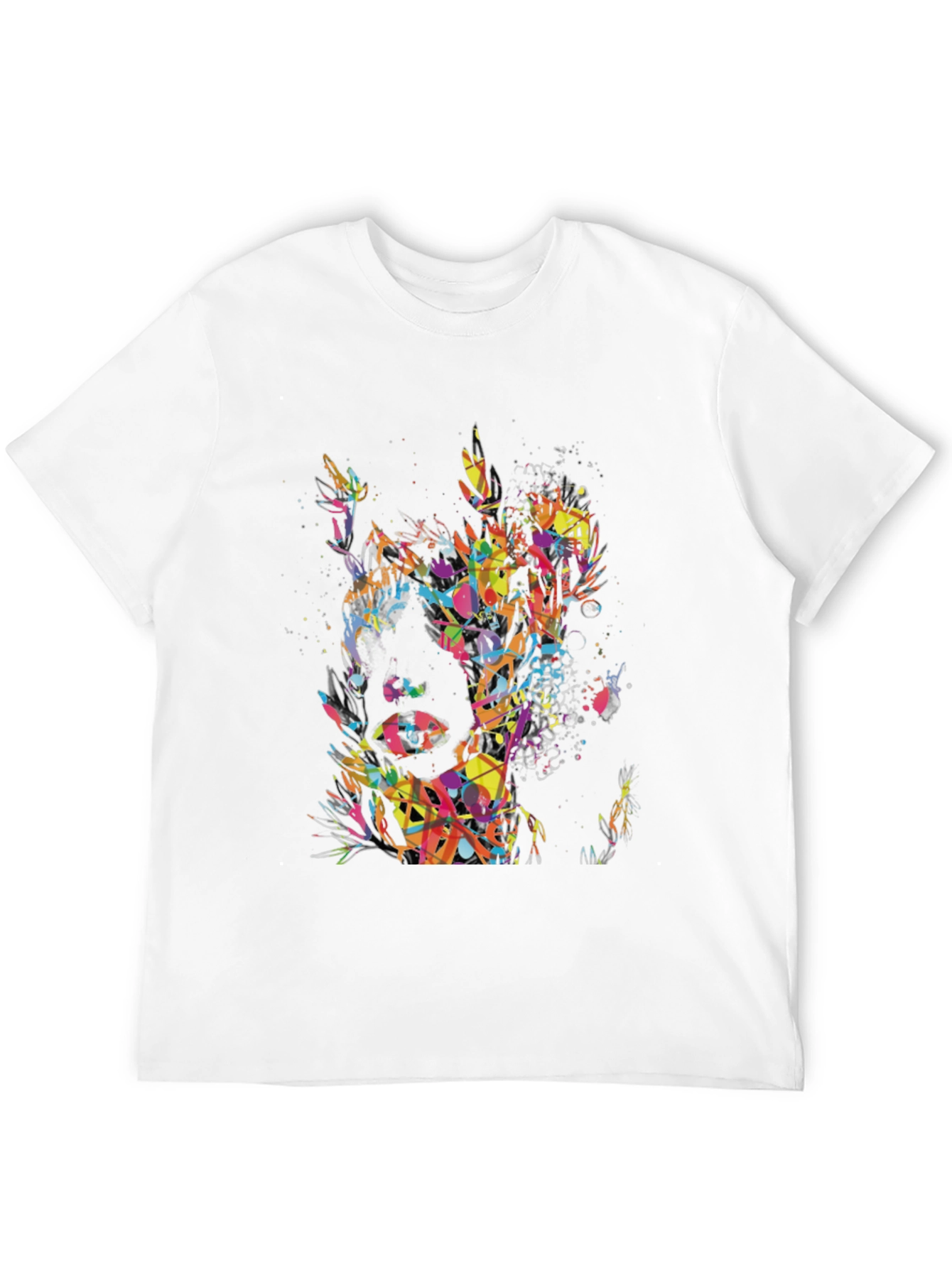 Abstract Art Mens Black T-Shirt
