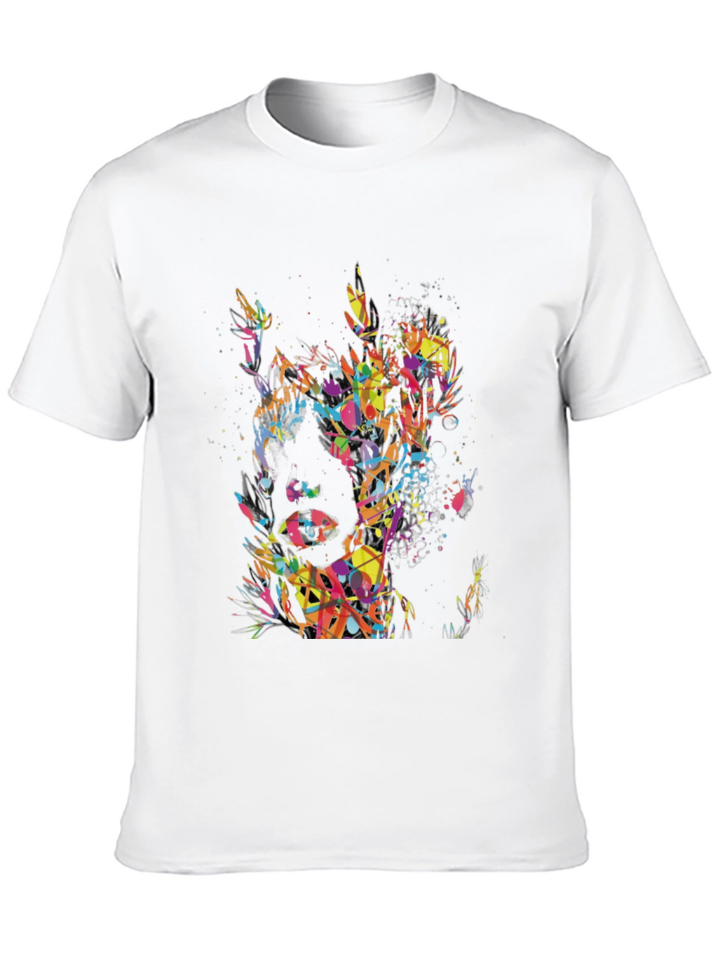 Abstract Art Mens Black T-Shirt