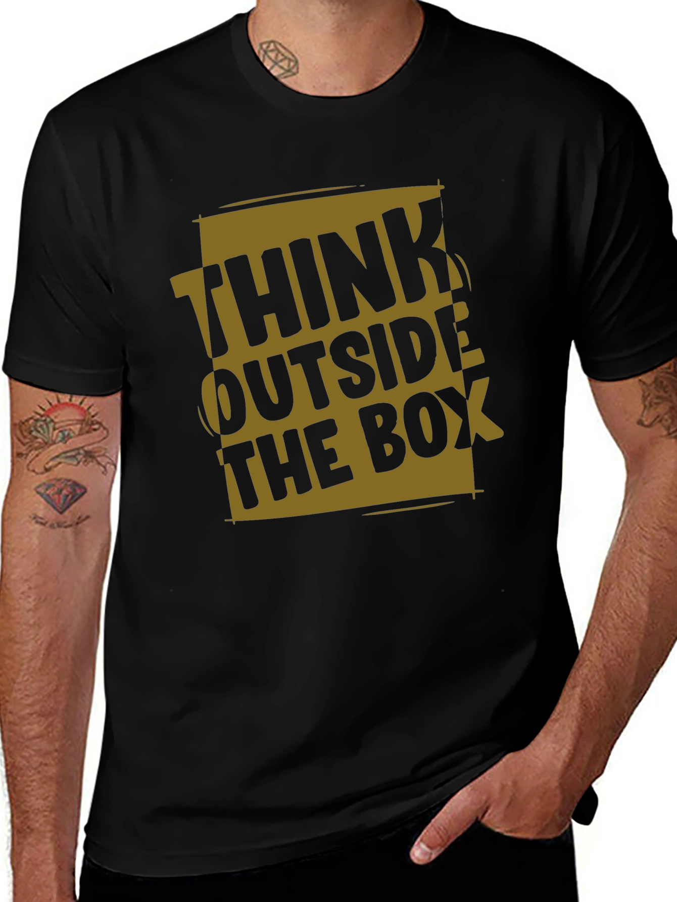 Think Outside the Box Graphic T-Shirt