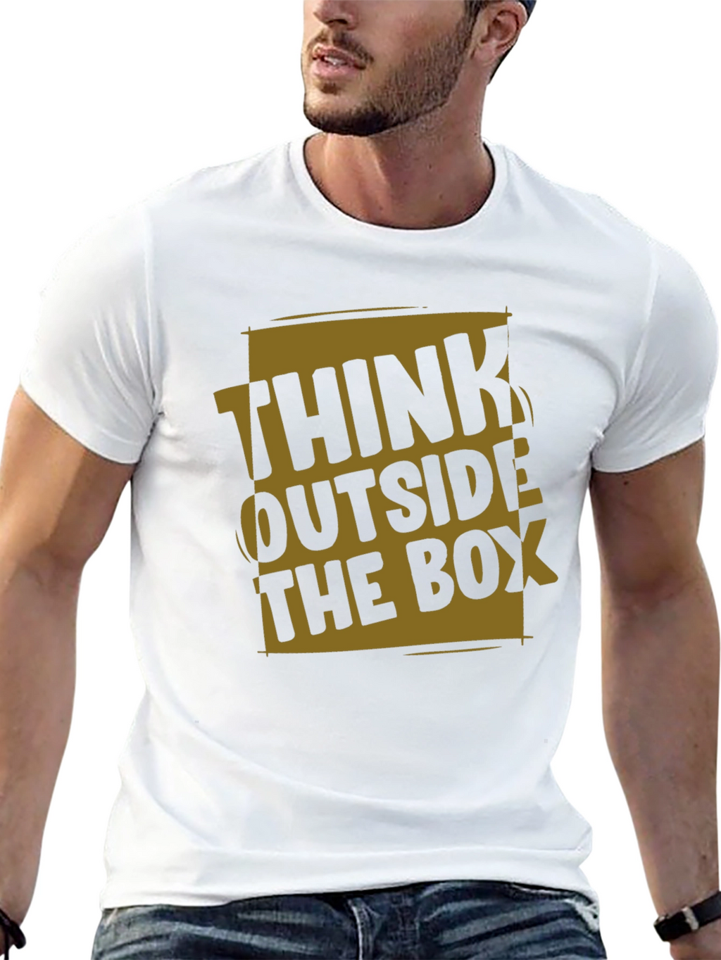 Think Outside the Box Graphic T-Shirt