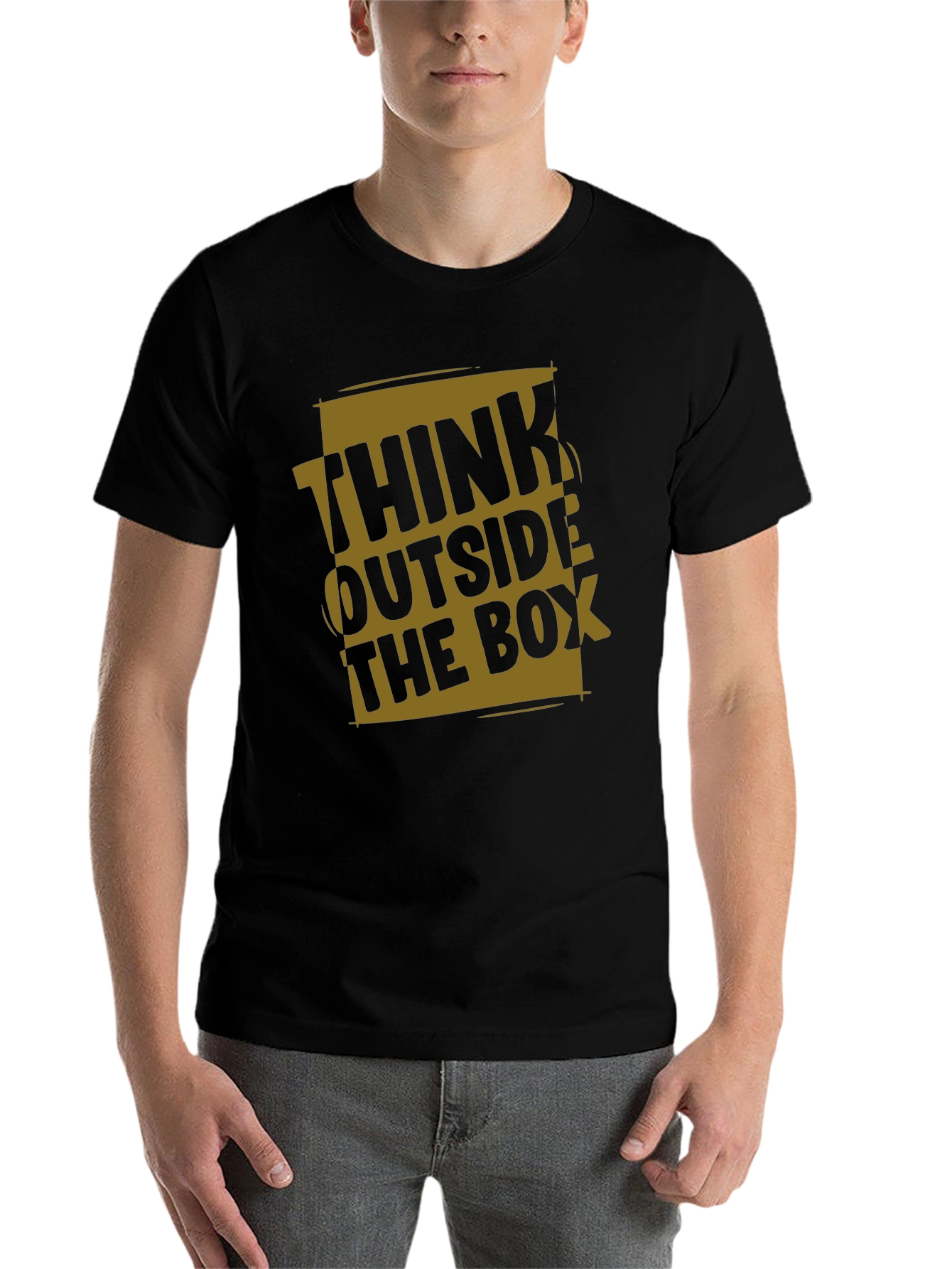 Think Outside the Box Graphic T-Shirt