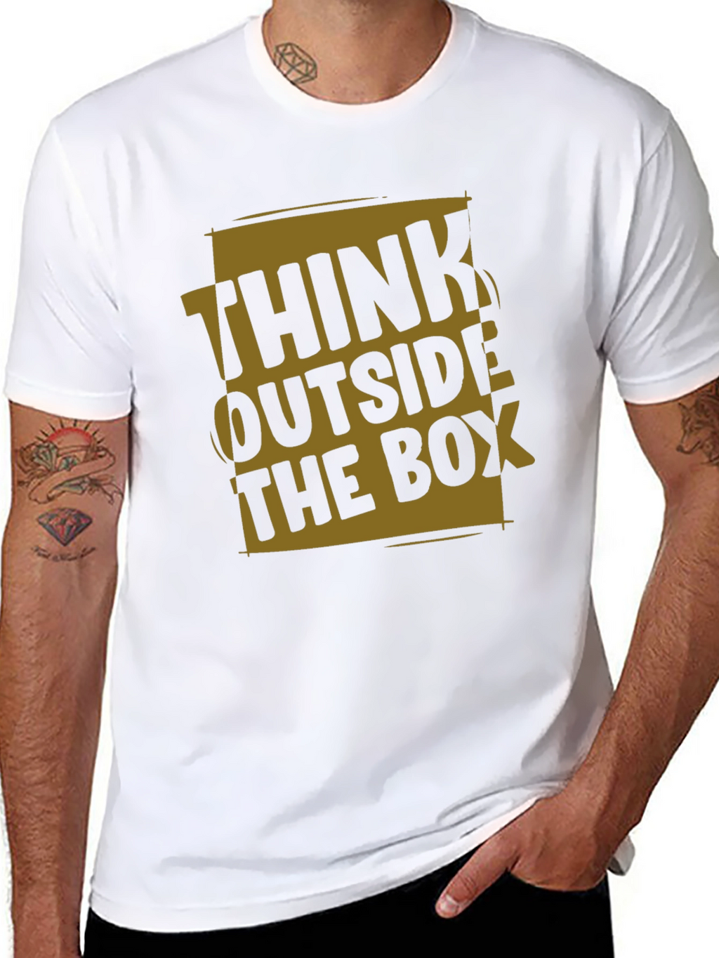 Think Outside the Box Graphic T-Shirt