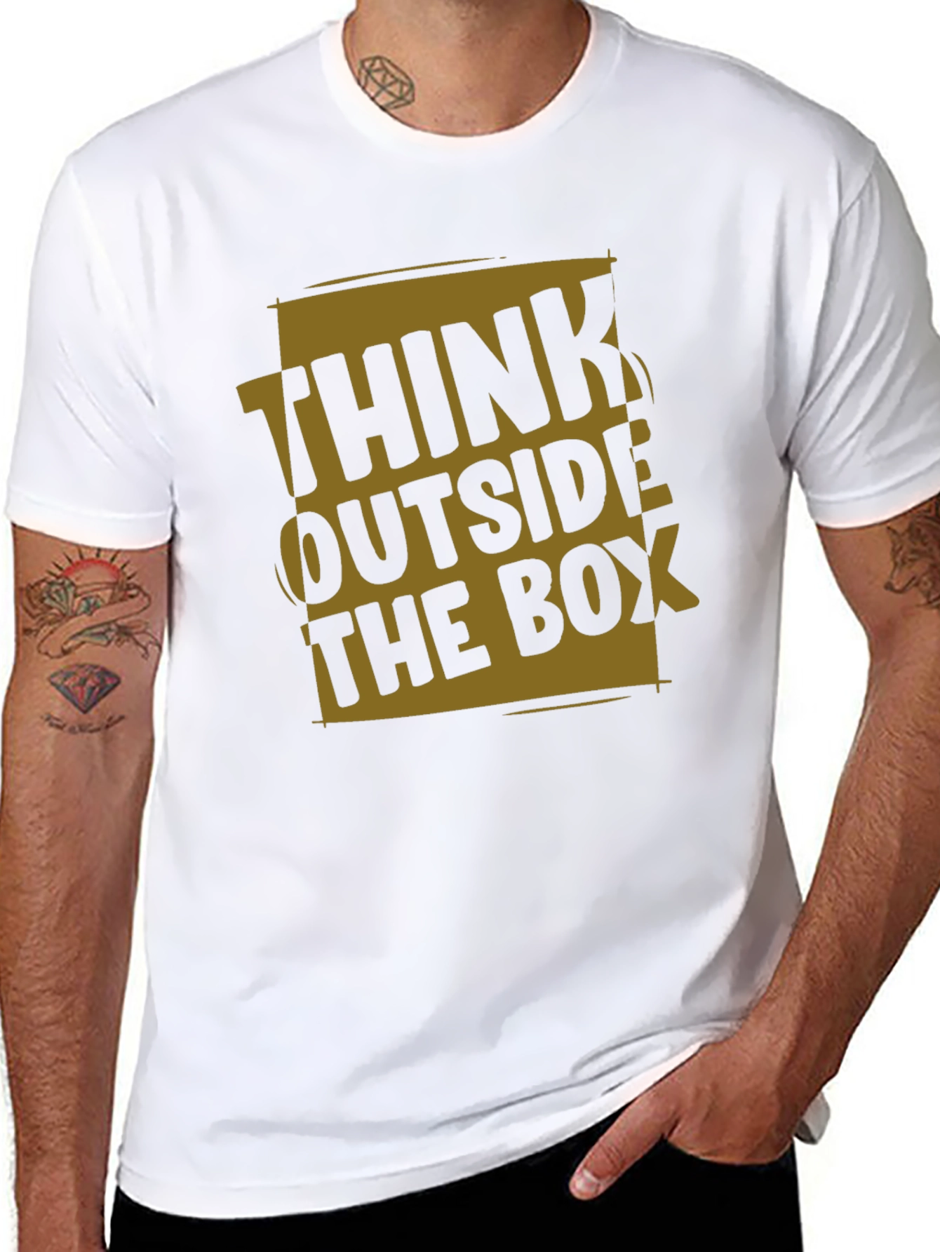 Think Outside the Box Graphic T-Shirt