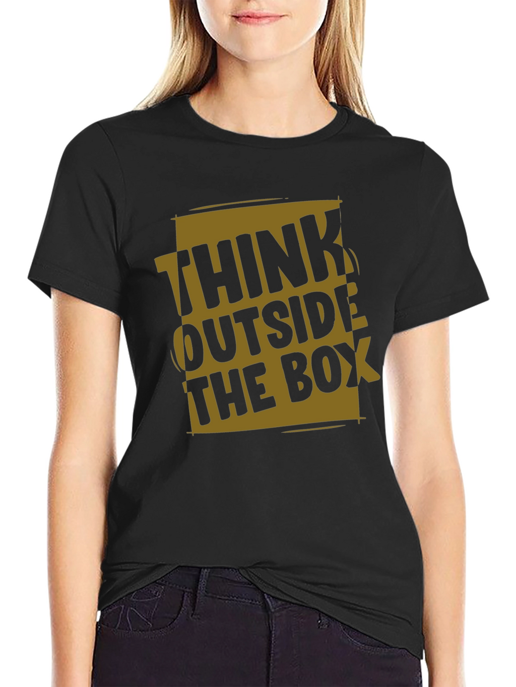 Think Outside the Box Graphic T-Shirt