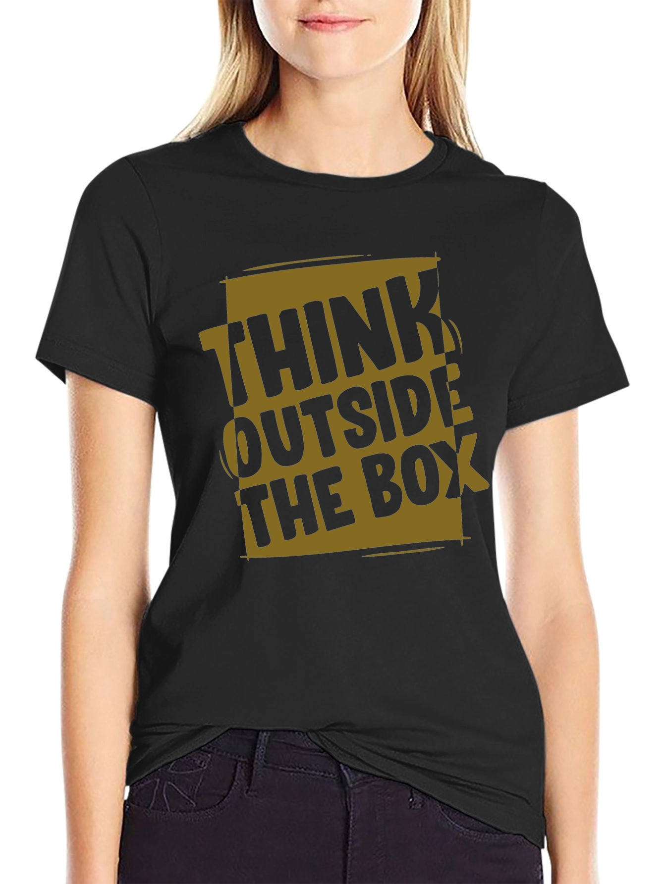Think Outside the Box Graphic T-Shirt