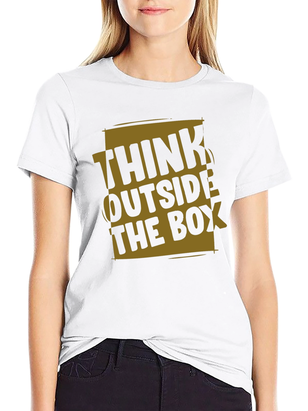 Think Outside the Box Graphic T-Shirt