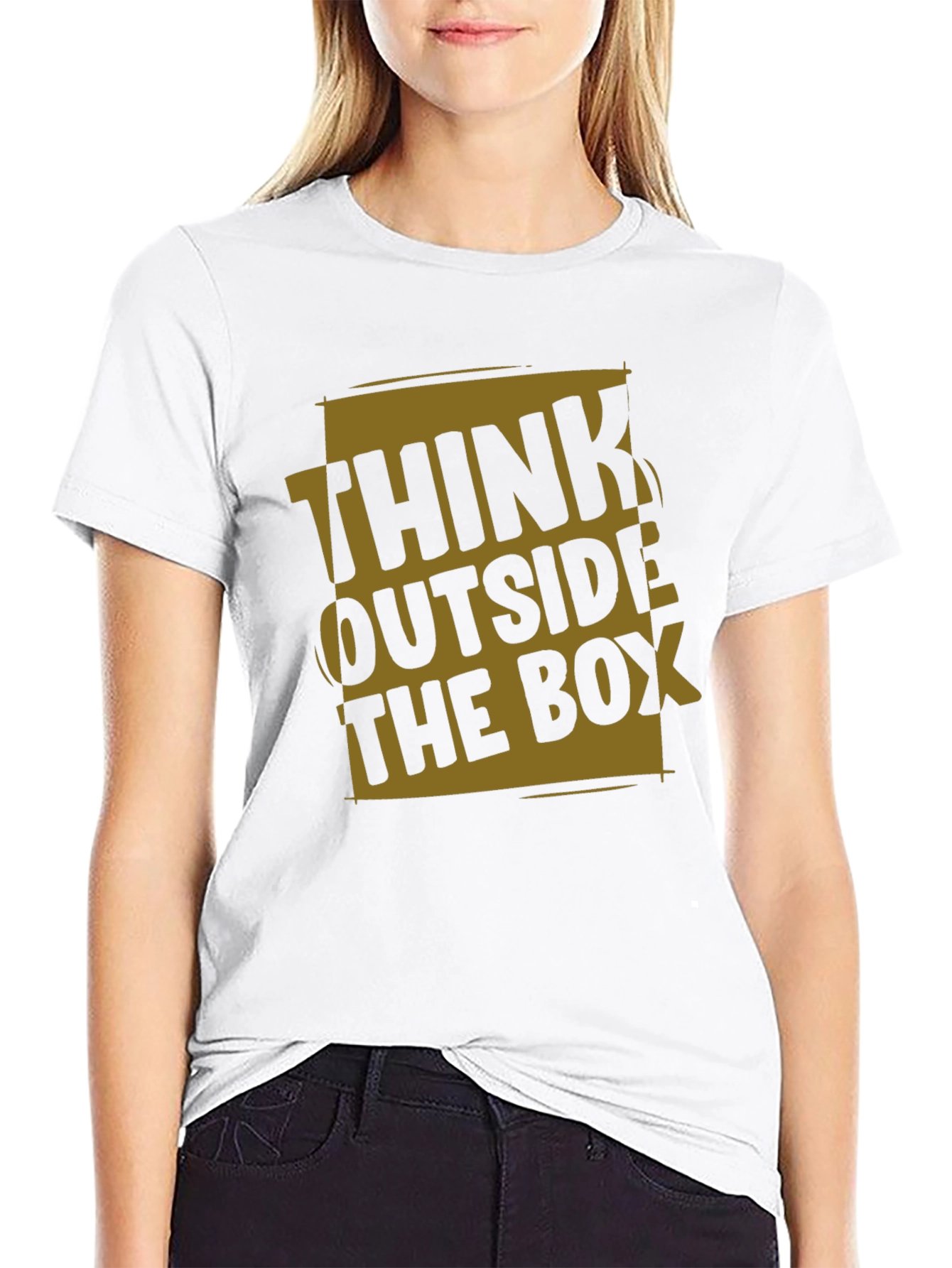 Think Outside the Box Graphic T-Shirt
