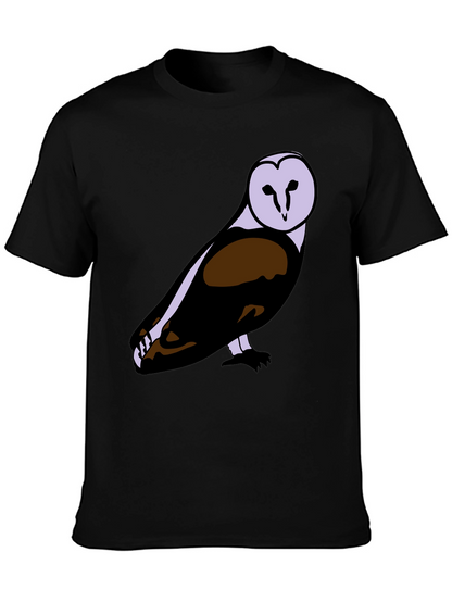 Owl Graphic Print T-Shirt - Stylish Mens Tee
