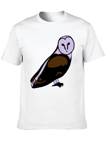 Owl Graphic Print T-Shirt - Stylish Mens Tee