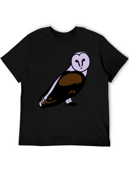 Owl Graphic Print T-Shirt - Stylish Mens Tee