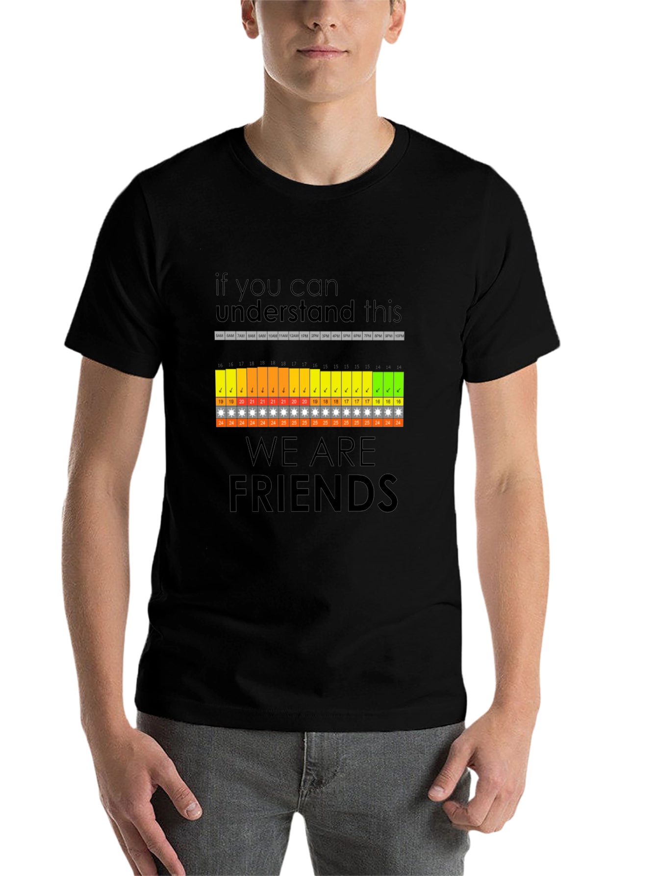 Funny Are We Friends? Daily Schedule T-Shirt