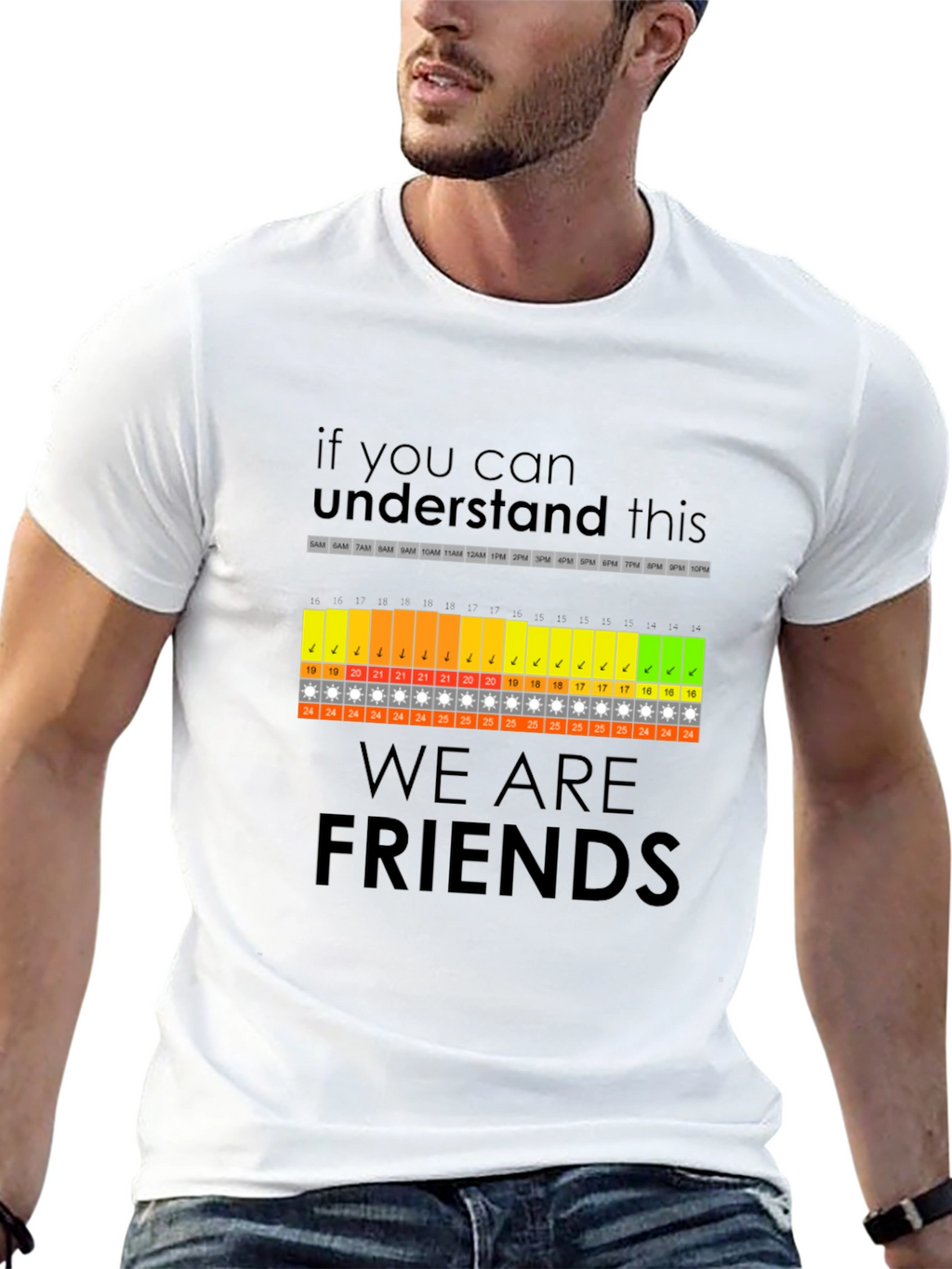 Funny Are We Friends? Daily Schedule T-Shirt