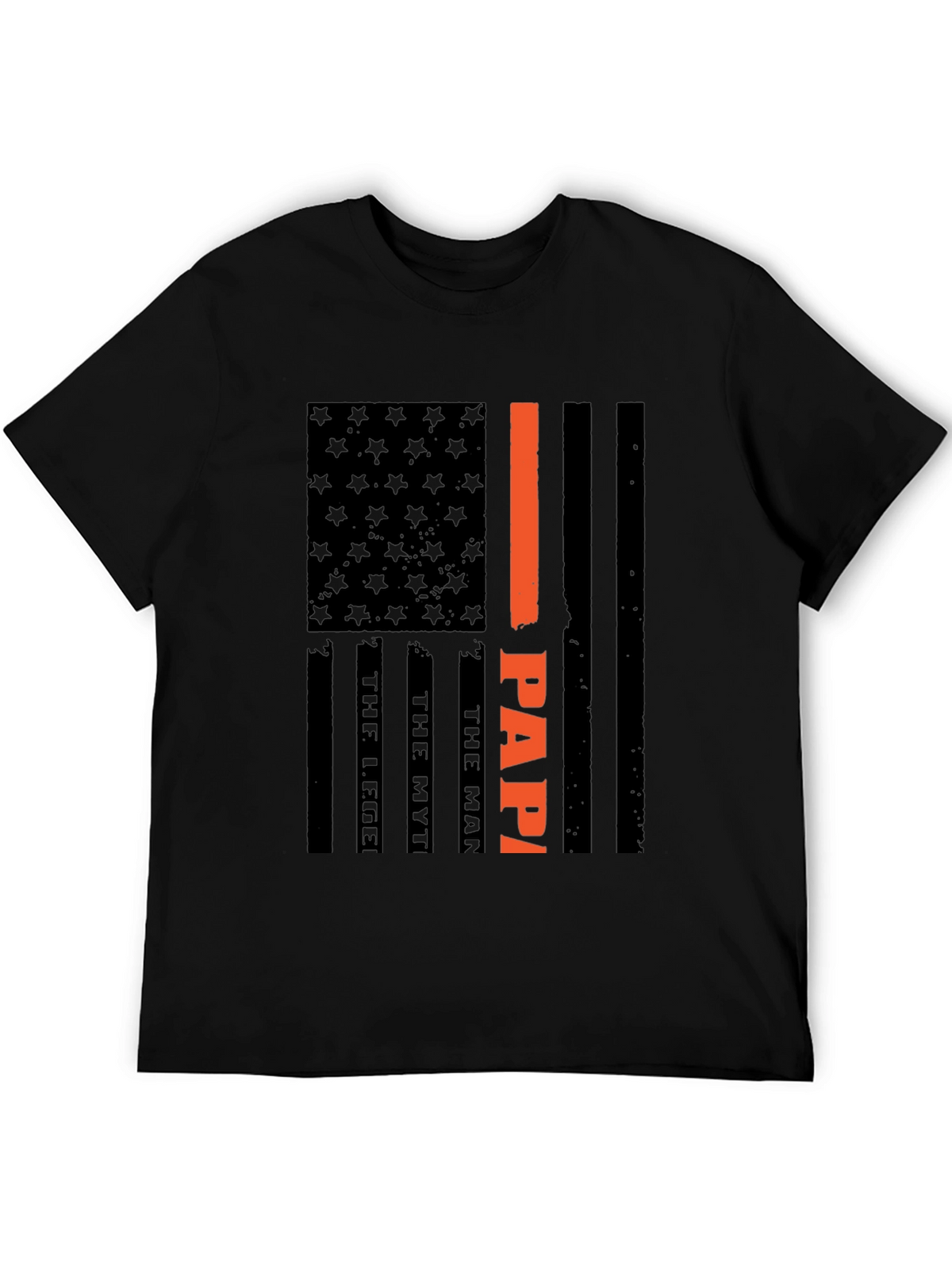 Papa American Flag T-Shirt Fathers Day Gift
