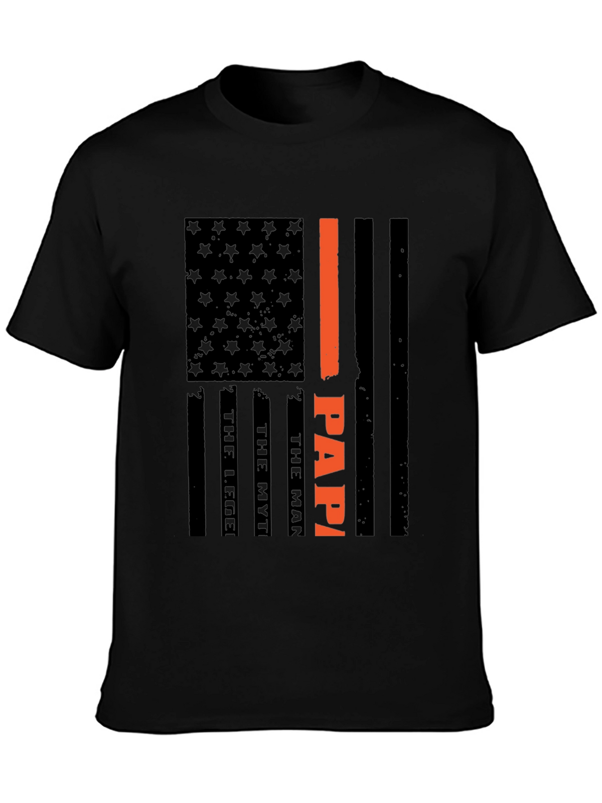 Papa American Flag T-Shirt Fathers Day Gift