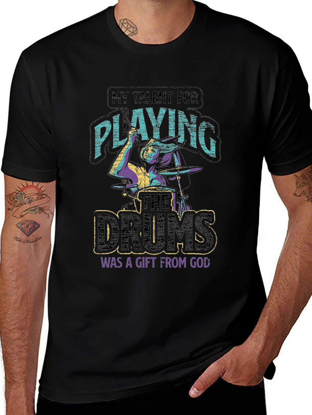 Talent for Playing Drums Gift T-Shirt