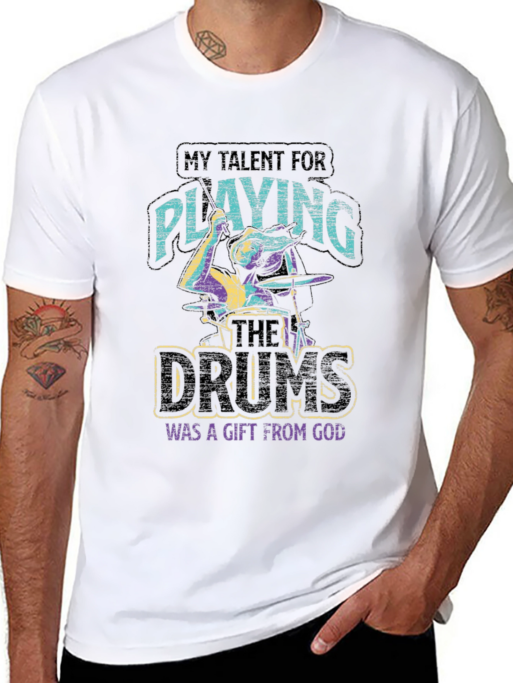 Talent for Playing Drums Gift T-Shirt