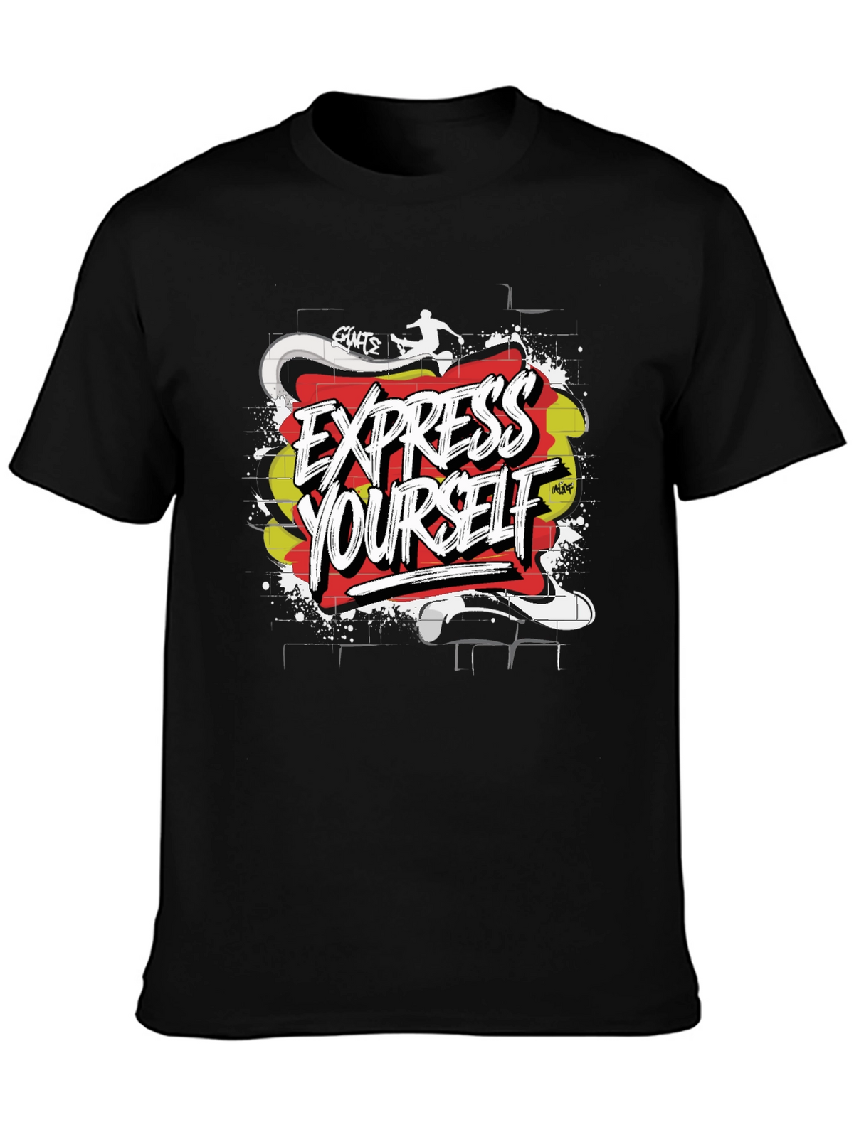 Express Yourself Graphic T-Shirt - Black