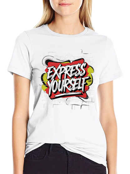 Express Yourself Graphic T-Shirt - Black