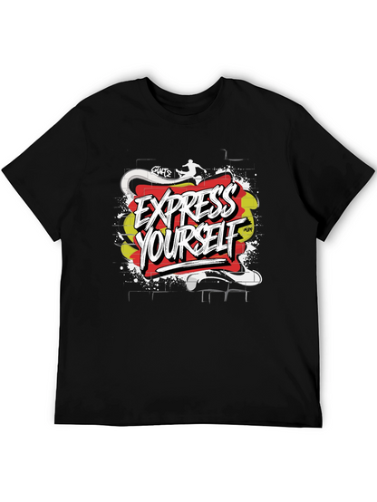 Express Yourself Graphic T-Shirt - Black