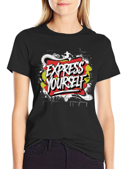 Express Yourself Graphic T-Shirt - Black