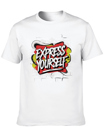Express Yourself Graphic T-Shirt - Black