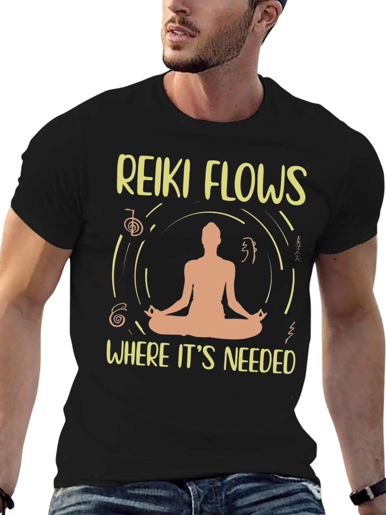 Reiki Flows Meditation T-Shirt