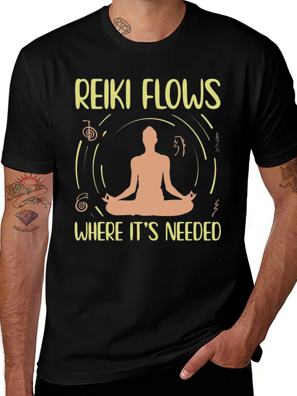 Reiki Flows Meditation T-Shirt