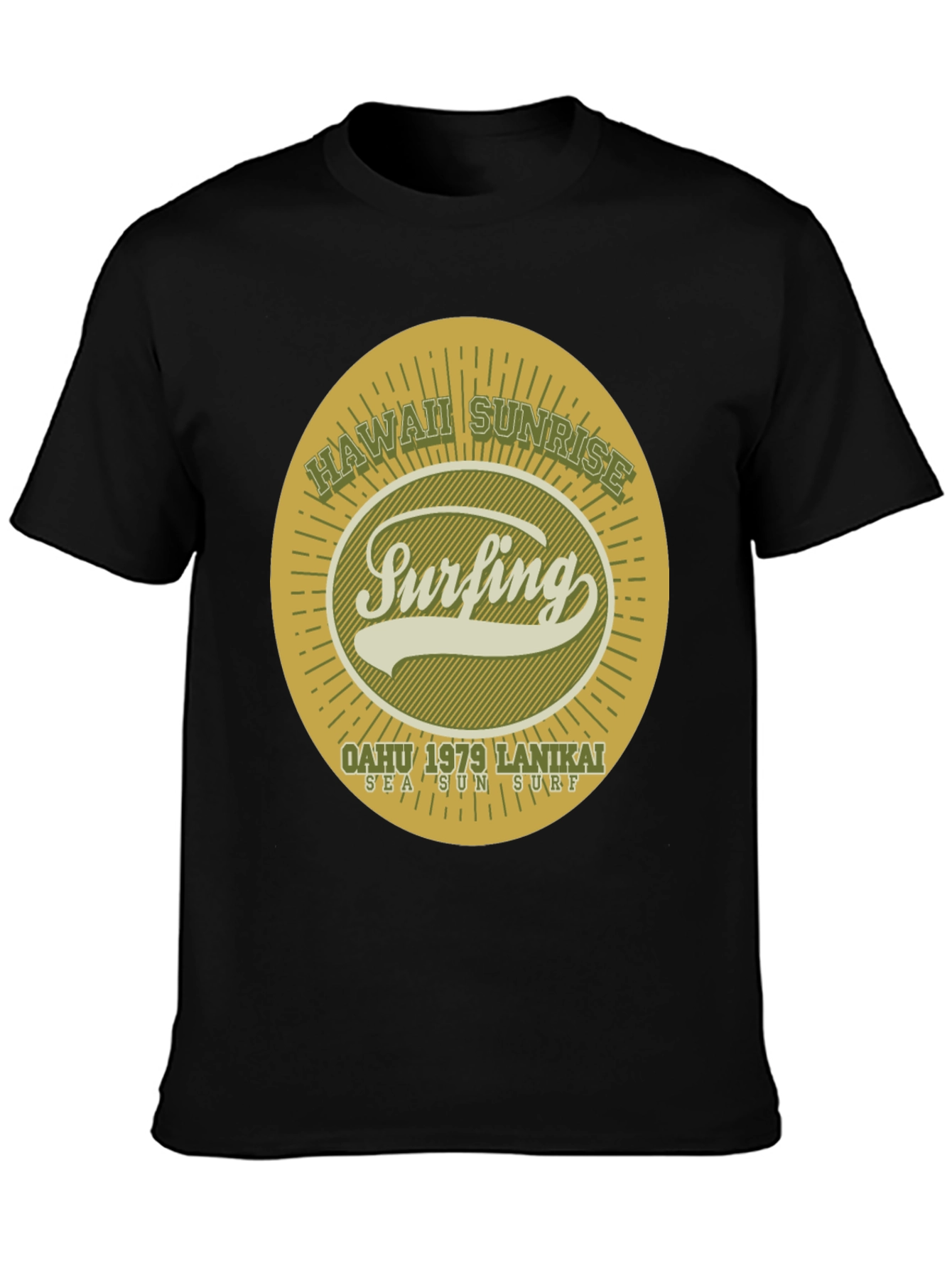 Hawaii Surfing T-Shirt - Vintage Style