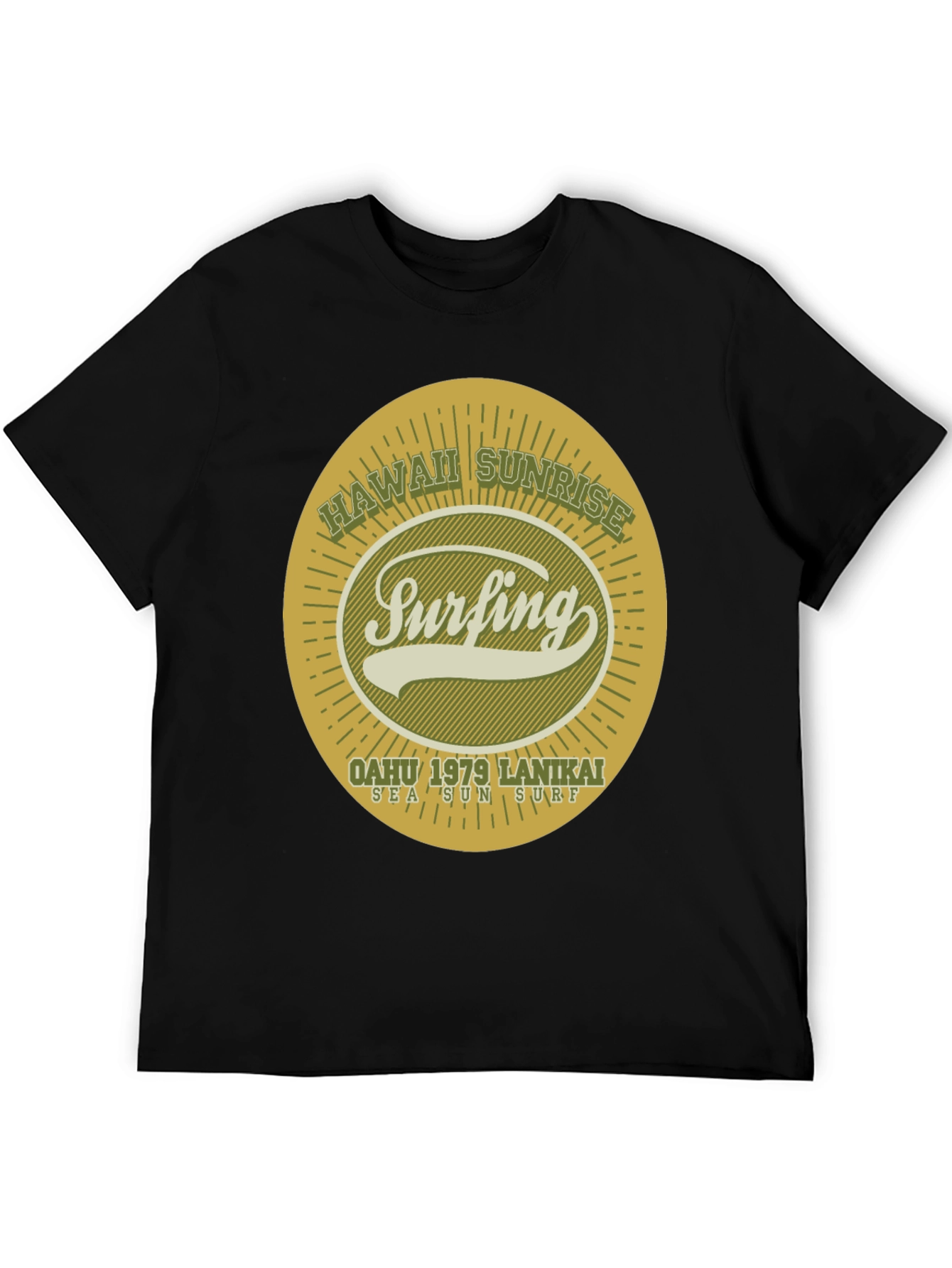Hawaii Surfing T-Shirt - Vintage Style