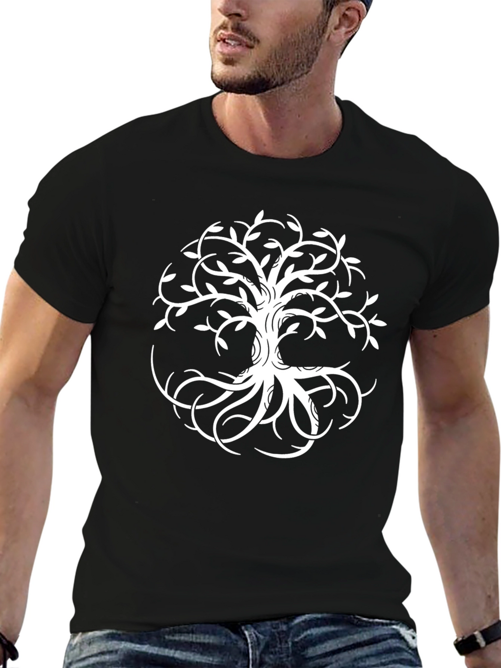 Tree of Life Graphic Tee - Stylish Black T-Shirt