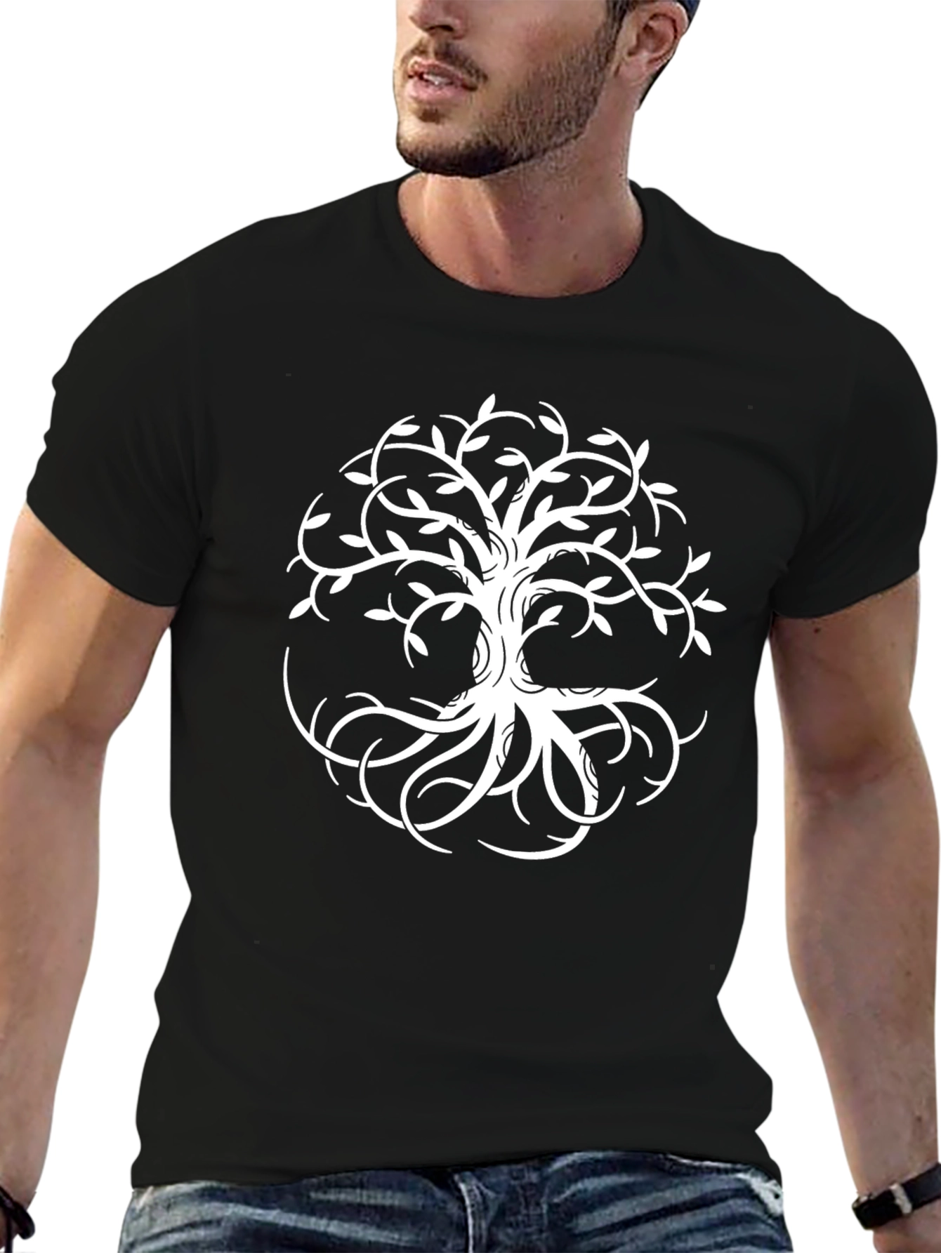 Tree of Life Graphic Tee - Stylish Black T-Shirt