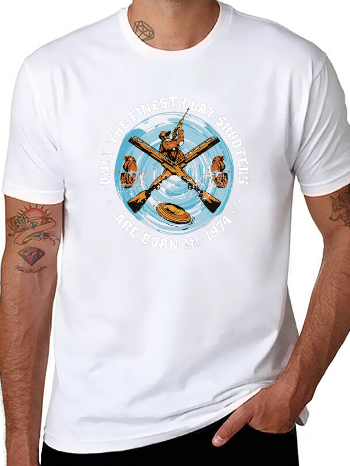 Finest Clay Shooters Born in 1974 T-Shirt