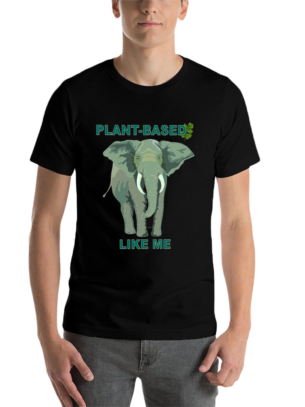 Plant-Based Elephant Graphic Tee