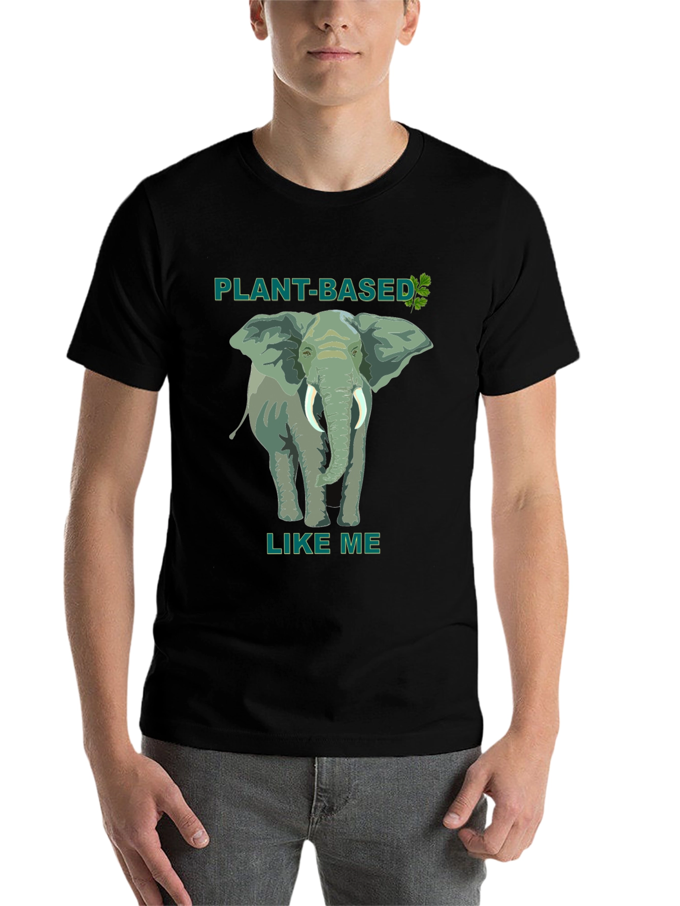 Plant-Based Elephant Graphic Tee