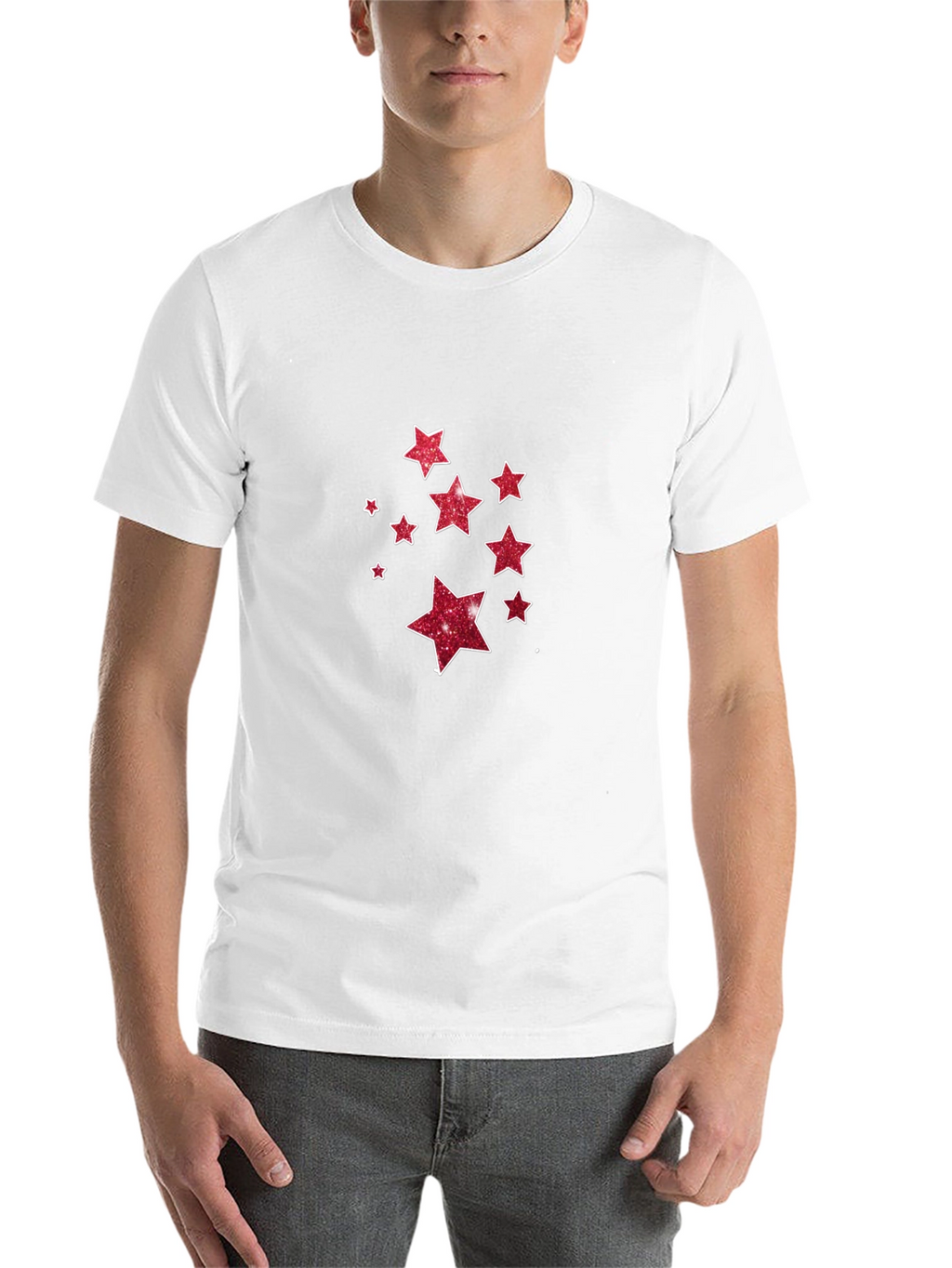 Starry Night Tee - Black Cotton Blend T-Shirt