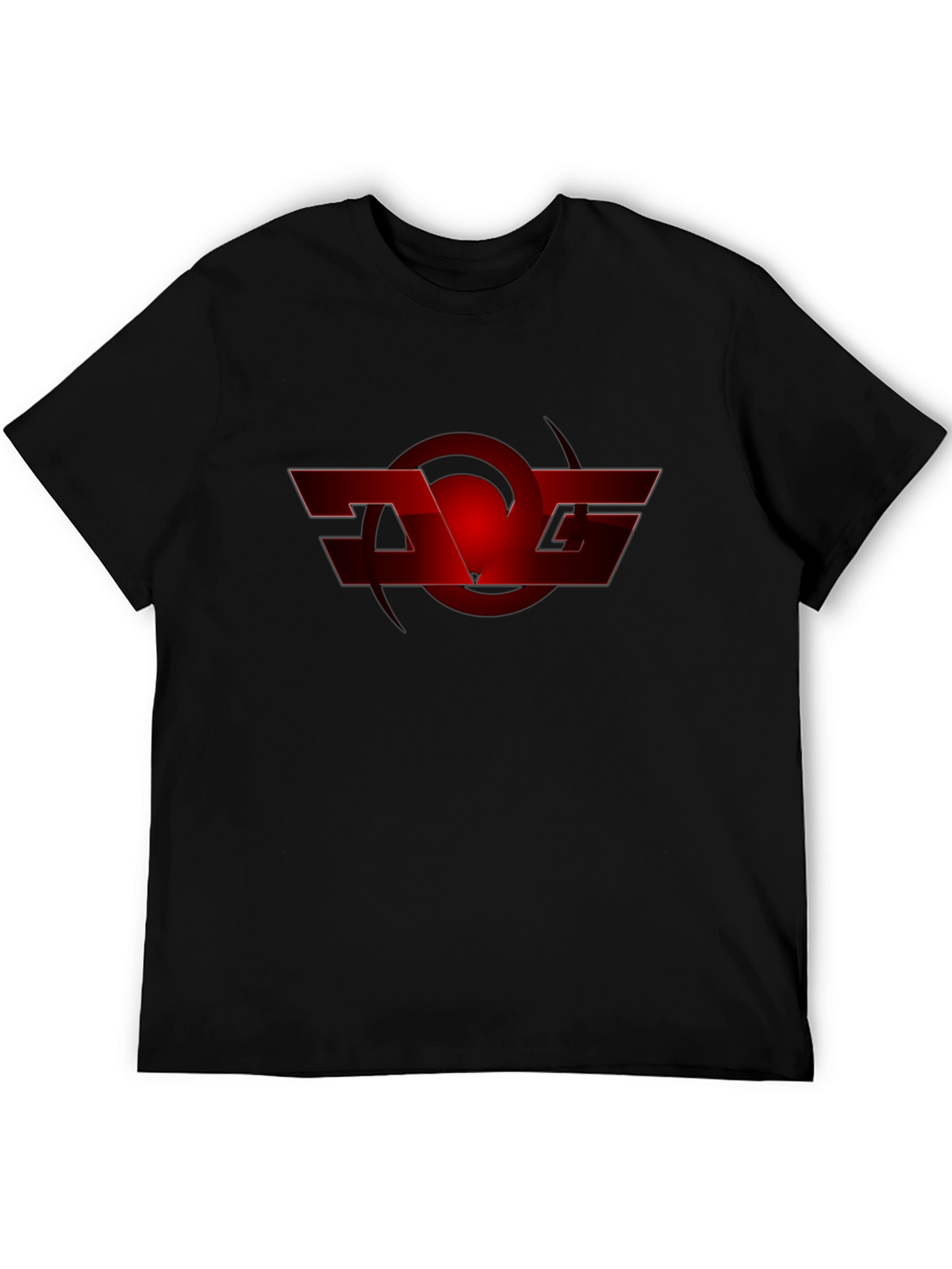 Red Graphic Logo Black T-Shirt