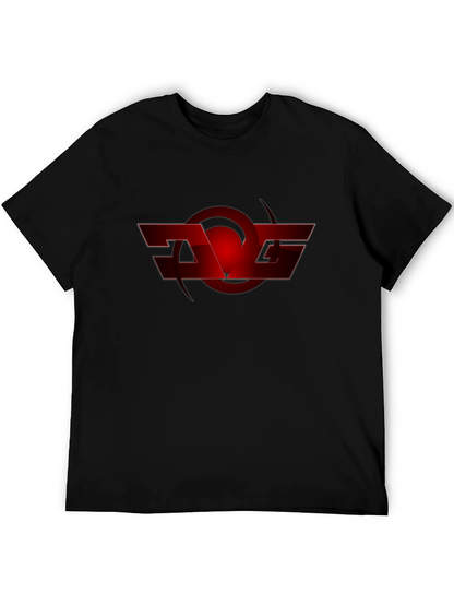 Red Graphic Logo Black T-Shirt