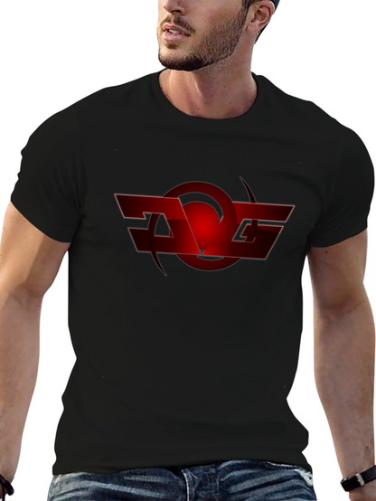 Red Graphic Logo Black T-Shirt