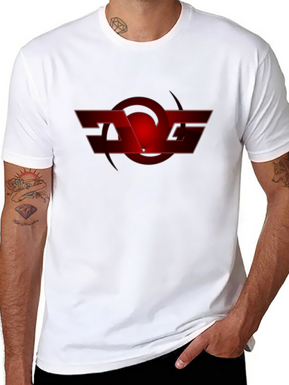 Red Graphic Logo Black T-Shirt