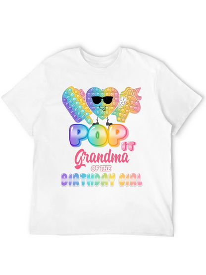 Pop It Grandma Birthday Girl T-Shirt