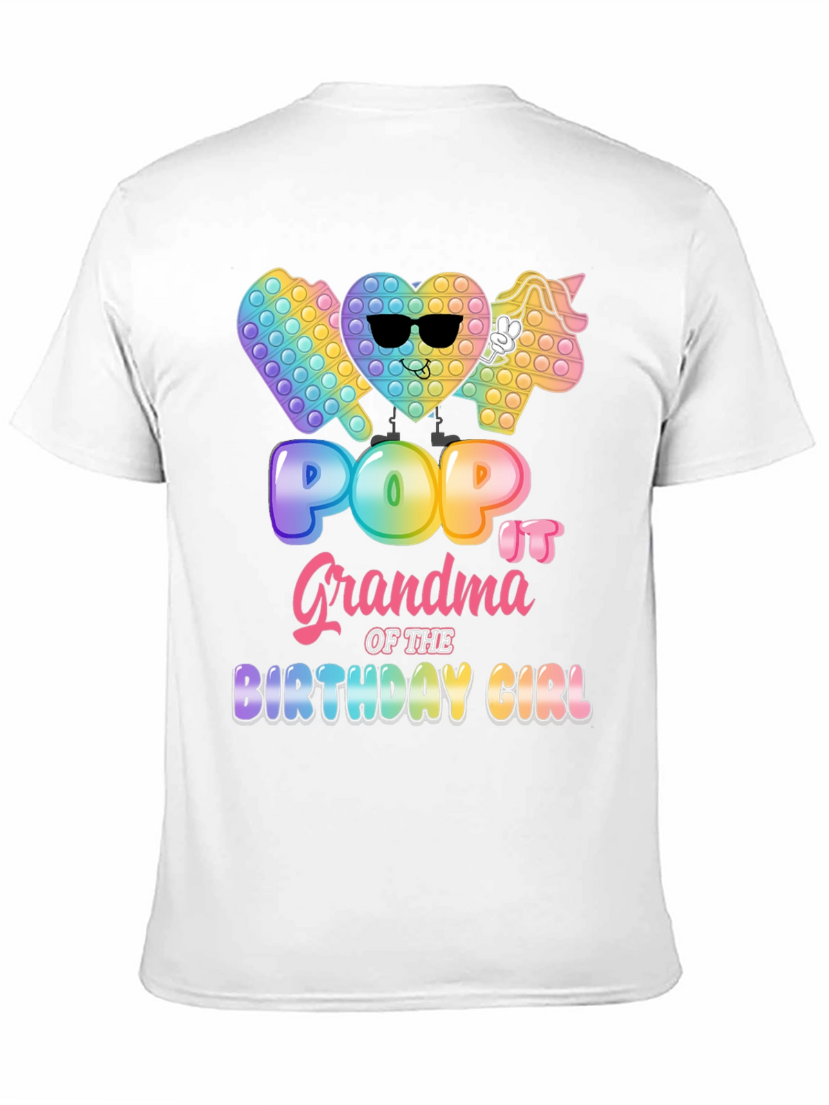 Pop It Grandma Birthday Girl T-Shirt