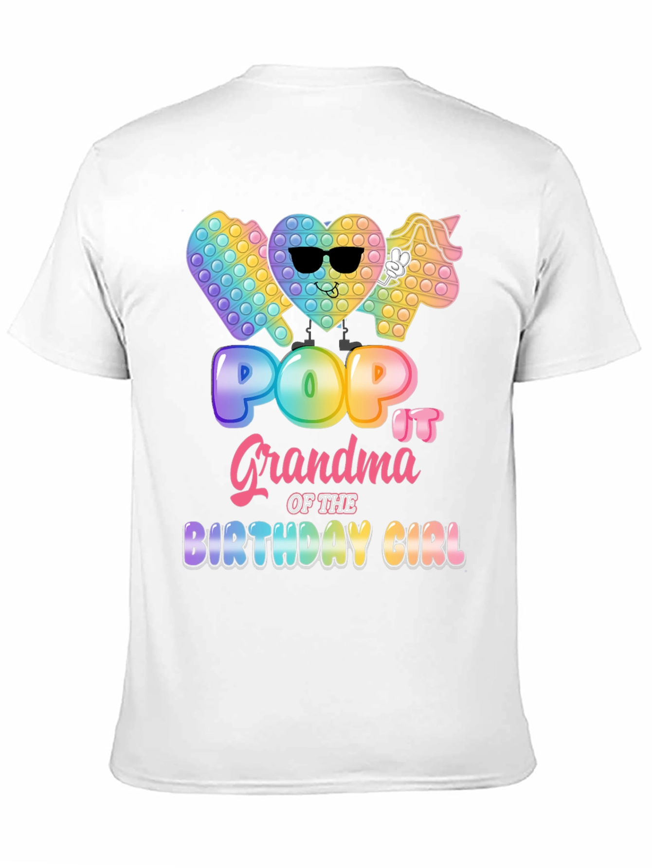 Pop It Grandma Birthday Girl T-Shirt