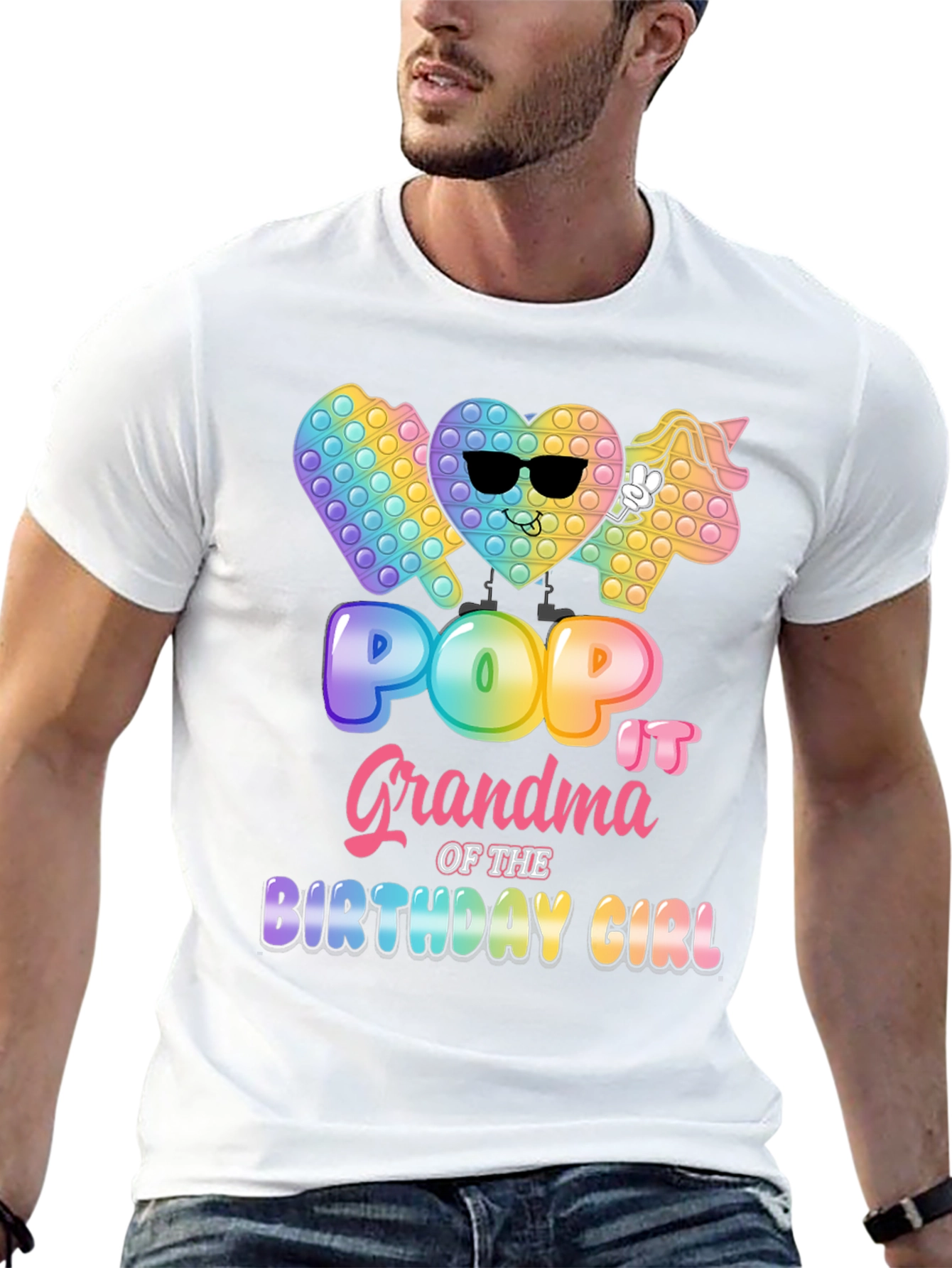 Pop It Grandma Birthday Girl T-Shirt
