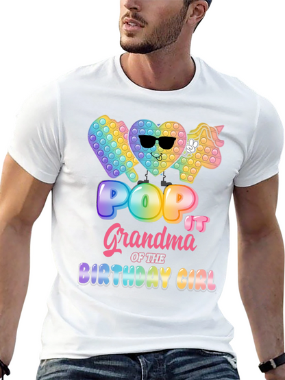 Pop It Grandma Birthday Girl T-Shirt