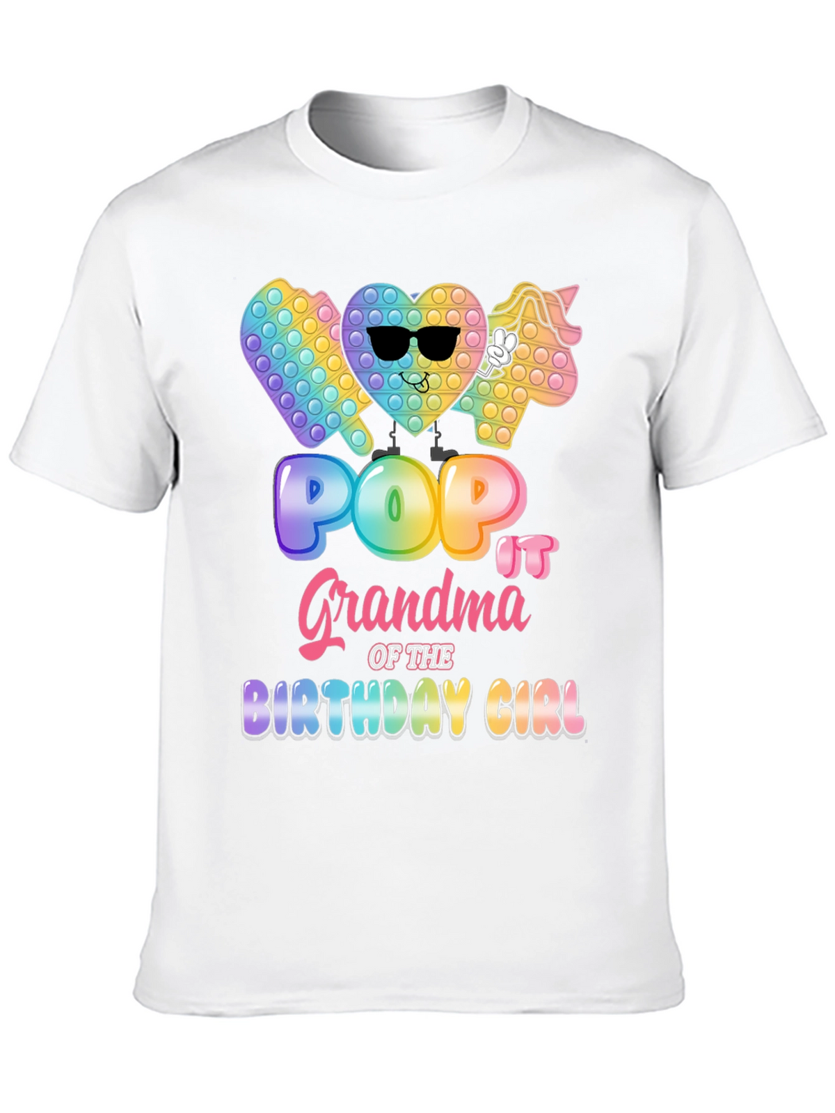 Pop It Grandma Birthday Girl T-Shirt