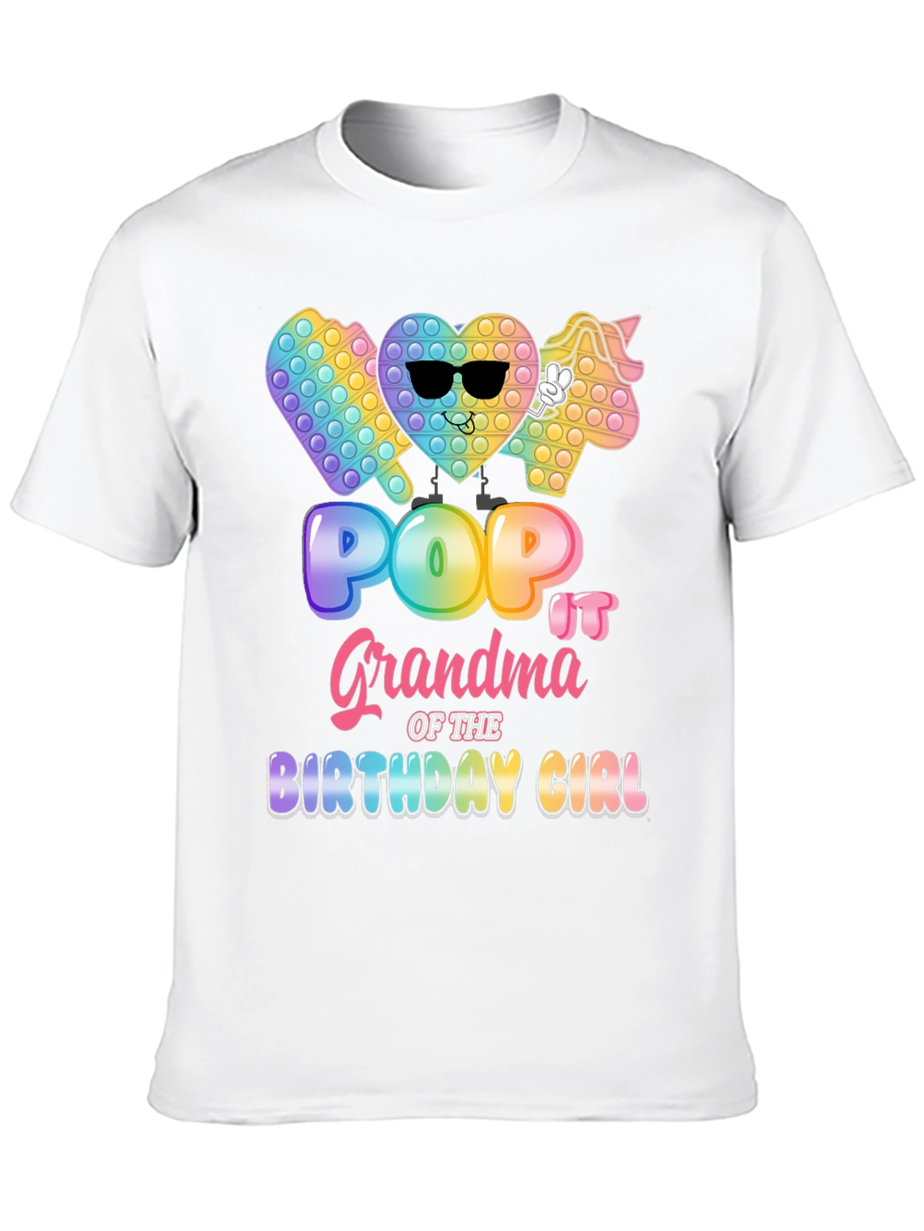 Pop It Grandma Birthday Girl T-Shirt