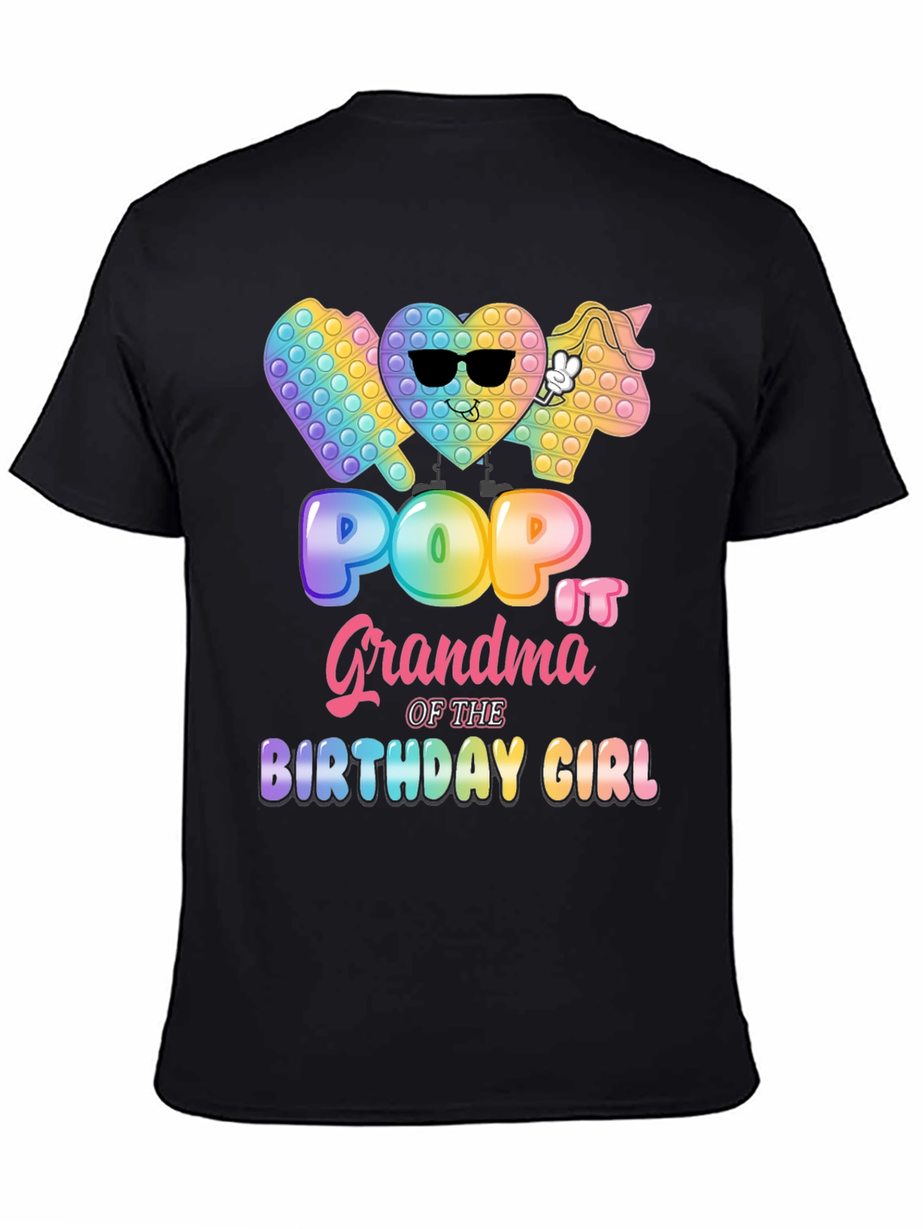 Pop It Grandma Birthday Girl T-Shirt
