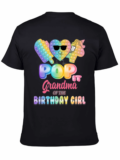 Pop It Grandma Birthday Girl T-Shirt