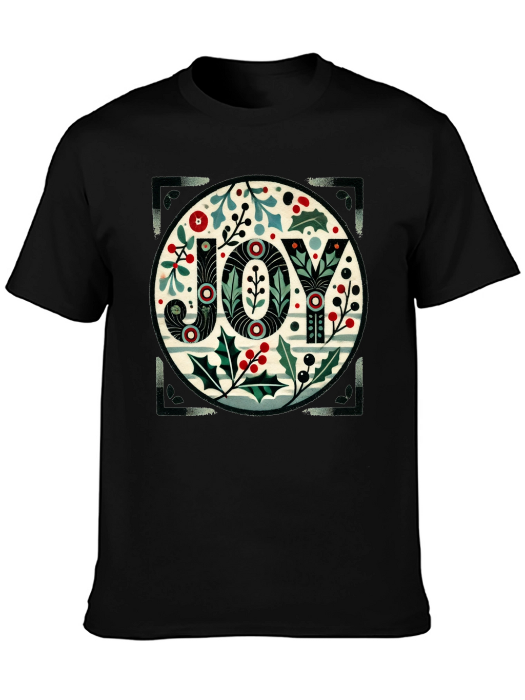 Festive Joy Graphic Tee - Holiday Season Apparel