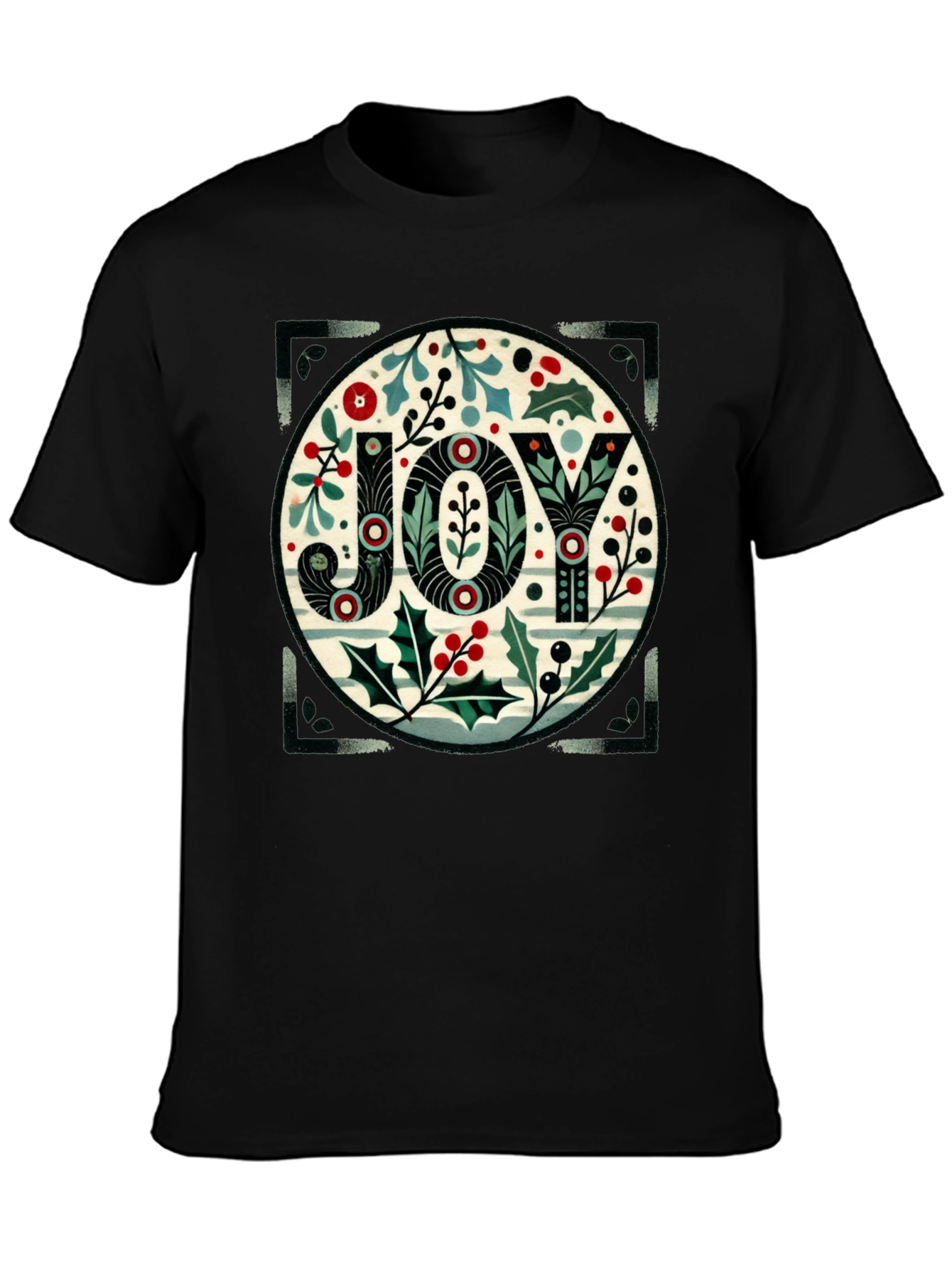 Festive Joy Graphic Tee - Holiday Season Apparel